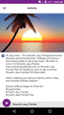 Smooth Jazz Florida android App screenshot 0